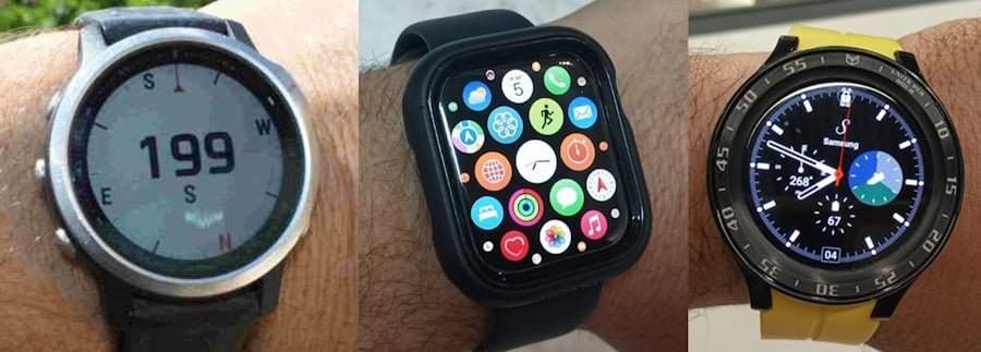 6, 7, 8. Evaluating , Samsung, Fenix, and Apple Prime watches