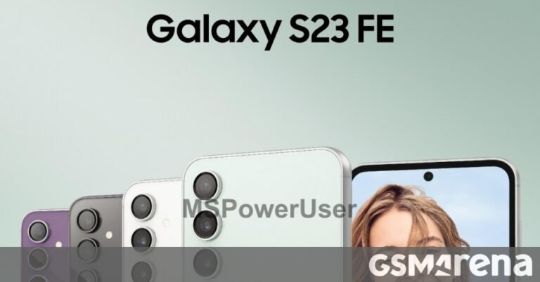 Samsung Galaxy S23 FE’s coloration choices revealed in leaked official picture