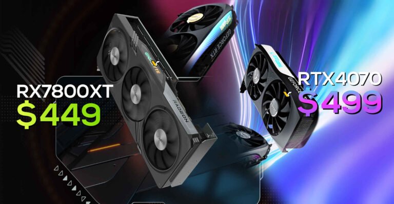 Newegg’s GPU offers embrace GeForce RTX 4070 at $499 and Radeon RX 7800 XT at $449