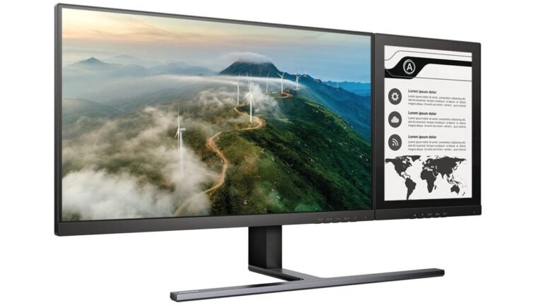 Philips Merged an LCD Monitor With an E-Ink Pill for Chill Searching