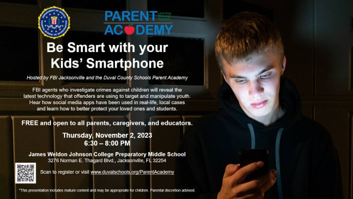 DCPS and the FBI workforce as much as speak to oldsters about their children and smartphone risks