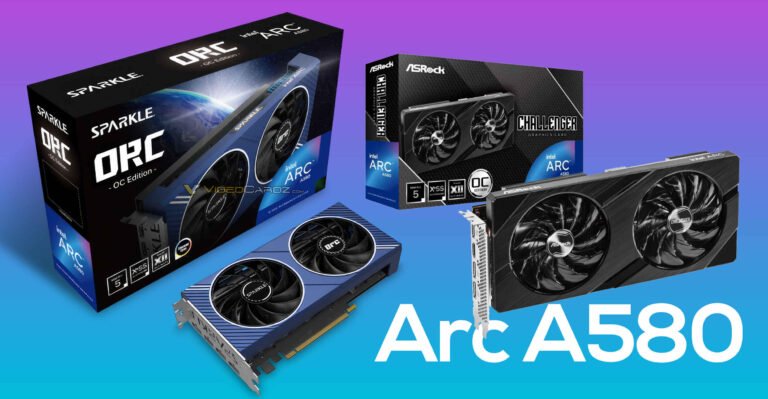 Intel Arc A580 8GB graphics card from Sparkle and ASRock leak out