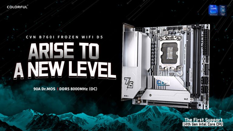 Colourful CVN B760I Frozen Is A Mini-ITX Motherboard With Beautiful All-White Aesthetics, Intel 14th Gen CPU & DDR5-8000 Help