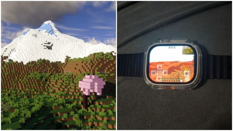 Minecraft participant opens the sport on a smartwatch