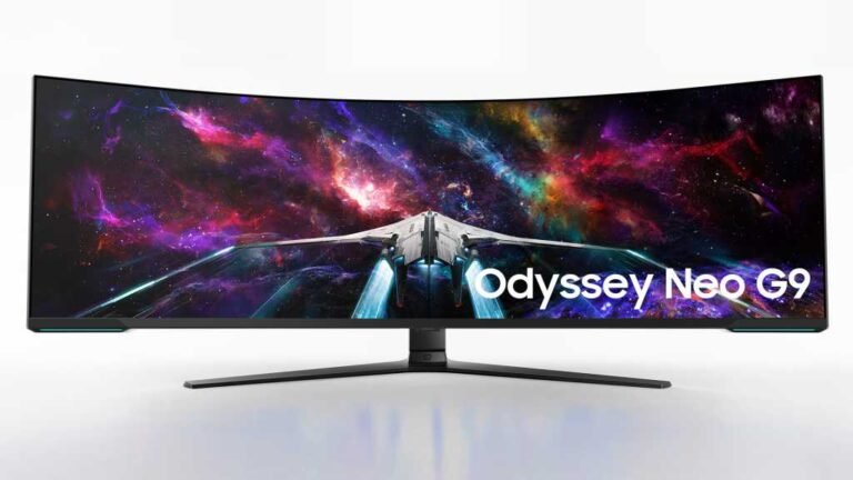 Samsung’s 57-inch ultrawide monitor dwarfs your desk