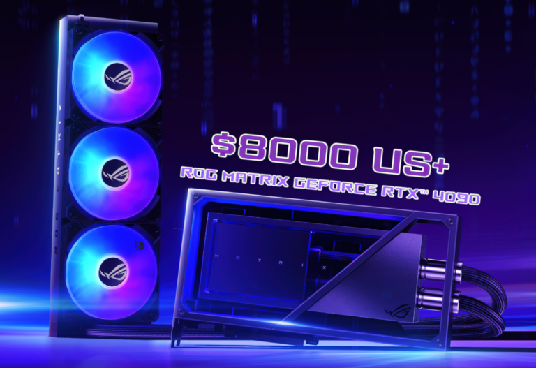 ASUS ROG Matrix GeForce RTX 4090 seems in China, prices an insane $8230